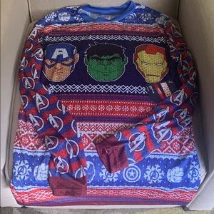 Marvel Long Sleeve Shirt. Avengers. SizeAdult  S/M